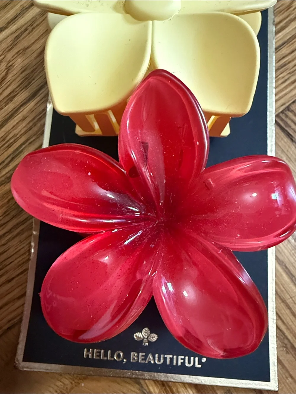 L’erikson Yellow and Red Flower Hair Clips